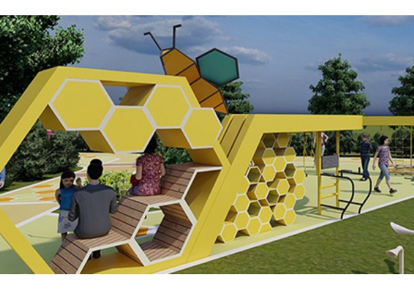 蜂巢主题户外儿童乐园